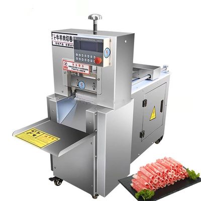 Dondurulmuş sığır ve koyun eti için dilimleme makineleri Gıda işleme fabrikalarında Koyun rulo kesme makinesi