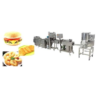 satın al Çinli üretici hamburger patty şekillendirme makinesi hamburger çörek üretim hattı Çevrimiçi üretim