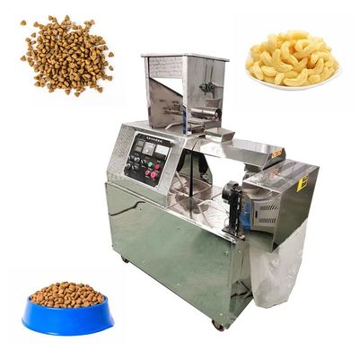 satın al Fabrika Snack Bar Çift vida Mısır Puff Snack Ekstrüder Makinesi 5.5kw Çevrimiçi üretim