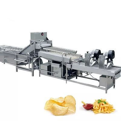 Yarı otomatik patates cipsi üretim hattı dondurulmuş patates kızartması makinesi patates cipsi makinesi satılıyor