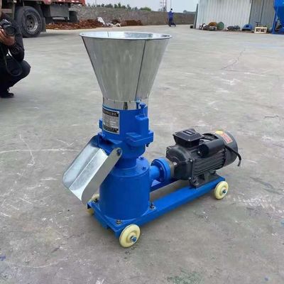 Biyokütle Saman Pellet Makinesi Flat Die Feed Pellet Makinesi 90-150kg/h