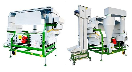 Ekonomik Fabrika Tahıl İşleme Makinesi Yüksek Verimlilik Çift Hava Ekranı