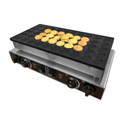 Profesyonel Atıştırmalık Makinesi Üretici Paslanmaz Çelik Mini Pancke Makinesi 50 Delik Dorayaki Pancake Maker Makinesi