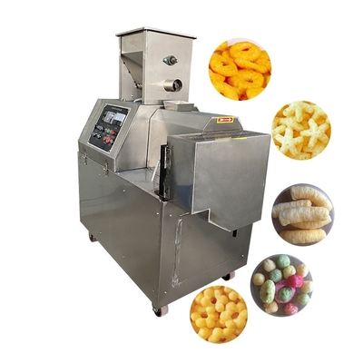 Küçük Mini Puffed Patates Pirinç Buğday Mısır Un Top Çipler Atıştırmalık Yiyecek Yapımı Ekstrüzyon Peynir Puff Ekstrüzer Mısır Makinesi